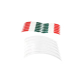 Kit Profili Ruote Bianco/Bandiera Italiana